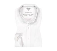 Businesshemd OLYMP "Level Five 24/Seven body fit", Damen, Gr. 40, N-Gr, weiß, Web, Obermaterial: 64% Baumwolle, 27% Polyester, 9% Elasthan, Hemden Businesshemd (51935765-40)