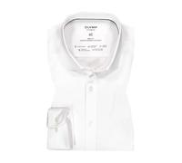 OLYMP Herren Oberhemd Langarm Level.Five.Body.fit,Twill,Body fit,Modern Kent,Weiss 00,41