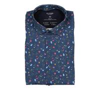 OLYMP Level Five 24/Seven, atmungsaktives Stretch Hemd aus Jersey, body fit, Blau, Kent, 42 (2083741342)