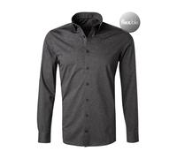 OLYMP Herren Businesshemd Langarm Level.Five.Body.fit,Single Jersey,Body fit,New York Kent,anthrazit 67,41