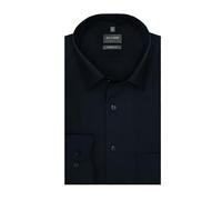 OLYMP Herren Businesshemd Comfort Fit Luxor in Dunkelblau | Langarm - 100% Baumwolle - New Kent Kragen Gr. 43