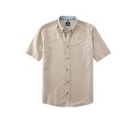 OLYMP Herren Businesshemd Kurzarm Casual,0,076 Casual 22 Safety,04 Button-Down-Kragen,beige 21,M