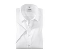 OLYMP Herren Businesshemd Kurzarm Level.Five.Body.fit,Einfarbig,Body fit,New York Kent,Weiss 00,45