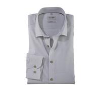 OLYMP Herren Businesshemd Langarm Level.Five.Body.fit,Einfarbig,Body fit,Modern Kent,kitt 75,43