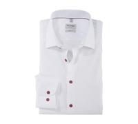 OLYMP Herren Businesshemd Langarm Level.Five.Body.fit,Einfarbig,Body fit,New York Kent-2,Mauve 93,46