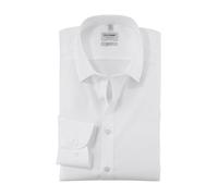 OLYMP Herren Businesshemd Langarm Level.Five.Body.fit,Einfarbig,Body fit,New York Kent,Weiss 00,37