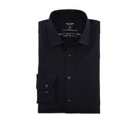 OLYMP Herren Langarm-Businesshemd Level Five Body Fit – Single Jersey, New York Kent, Marine 44