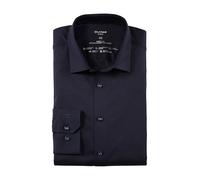 Businesshemd OLYMP "Level Five body fit Jerseyshirt", Herren, Gr. 38, N-Gr, blau (marine), Web, Obermaterial: 92% Baumwolle, 8% Elasthan, schmal, Hemden, in Jersey Qualität (12788667-38) marine