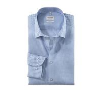 OLYMP Herren Businesshemd Langarm Level.Five,Rotationsdruck auf Uni,366 Level 5 Body fit (15.05.2015 - F16),21 New York Kent-2,blau 15,46