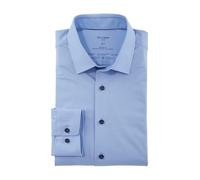 OLYMP Herren Businesshemd Langarm Luxor.24.Seven,Single Jersey,modern fit,New Kent,hellblau 10,43