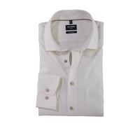 OLYMP Herren Businesshemd Langarm Luxor,Einfarbig,modern fit,Global Kent,Hellbeige 20,41