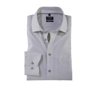 OLYMP Herren Businesshemd Langarm Luxor,Einfarbig,modern fit,Global Kent,kitt 75,43