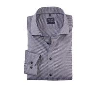 OLYMP Herren Businesshemd Langarm Luxor,Einfarbig,modern fit,Global Kent,schwarz 68,41