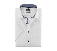 OLYMP Herren Businesshemd Langarm Luxor,Einfarbig,modern fit,Global Kent,Weiss 00,38
