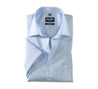 OLYMP Herren Businesshemd Langarm Luxor,Einfarbig,modern fit,New Kent,blau 15,46