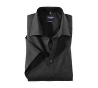 OLYMP Herren Businesshemd Langarm Luxor,Einfarbig,modern fit,New Kent,schwarz 68,39