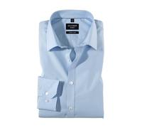 Businesshemd OLYMP "No. Six super slim", Herren, Gr. 43, N-Gr, blau (hellblau), Web, Obermaterial: 97% Baumwolle, 3% Elastolefin, slim fit, Hemden (59134026-43) hellblau