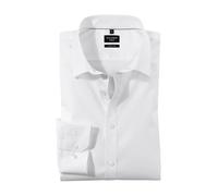 OLYMP Herren Businesshemd Langarm No.Six,Einfarbig,super Slim,Urban Kent,Weiss 00,46