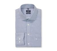 OLYMP Luxor, bügelfreies Business Hemd, modern fit, Blau, Streifen, Kent, 40 (1358741840)