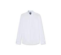 OLYMP Hemd Herren Slim Fit Umschlagmanschetten,Extra langer Arm Baumwoll-Stretch weiß, 41