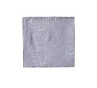 OLYMP Einstecktuch aus Seide mit Jacquardstruktur in Silber, Größe 1
