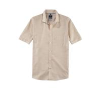 OLYMP Herren Freizeithemd Kurzarm Casual,Einfarbig,Regular fit,Kent-Kragen,beige 21,M