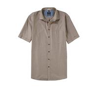 OLYMP Herren Freizeithemd Kurzarm Casual,Oxfort,modern fit,Kent-Kragen,Oliv 47,M