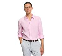 OLYMP Herren Freizeithemd Langarm 405014,Streifen Weissfond,059 Casual 22,Kent-Kragen,Altrose 71,L