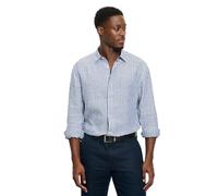 OLYMP Herren Freizeithemd Langarm 405014,Streifen Weissfond,059 Casual 22,Kent-Kragen,royal 19,XXL