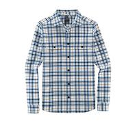 OLYMP Herren Freizeithemd Langarm Casual,Double Face,Overshirt,Kent-Kragen,bleu 11,L
