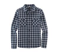 OLYMP Herren Freizeithemd Langarm Casual,Double Face,Overshirt,Kent-Kragen,Marine 18,M