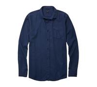 OLYMP Herren Freizeithemd Langarm Casual,Dyewasher Weaving,Regular fit,Kent-Kragen,Nachtblau 14,XL
