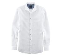 OLYMP Herren Freizeithemd Langarm Casual,Einfarbig,modern fit,Kent-Kragen,Weiss 00,S