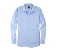 OLYMP Herren Freizeithemd Langarm Casual,Einfarbig,Regular fit,Kent-Kragen,bleu 11,XL