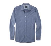 OLYMP Casual Regular Fit Hemd marine, Strukturiert