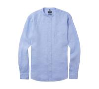 OLYMP Herren Freizeithemd Langarm Casual,Einfarbig,Regular fit,Stehkragen,bleu 11,M