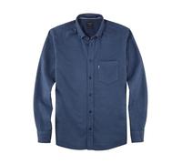 OLYMP Herren Freizeithemd Langarm Casual,Faux Uni,059 Casual 22,04 Button-Down-Kragen,Marine 18,3XL
