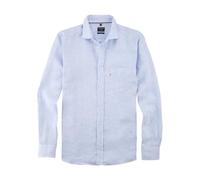 OLYMP Herren Freizeithemd Langarm Casual,Gestreift,Regular fit,Kent-Kragen,bleu 11,XXL