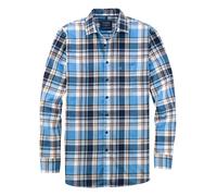 OLYMP Herren Freizeithemd Langarm Casual,Kariert,modern fit,Kent-Kragen,Marine 18,M