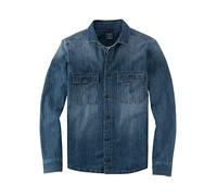OLYMP Herren Freizeithemd Langarm Casual,Männer,Einfarbig,modern fit,Kent-Kragen,Indigo 96,L