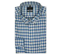 OLYMP Casual Regular Fit Hemd blau/weiss, Kariert