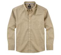 OLYMP Herren Freizeithemd Langarm Casual,Oxfort,Regular fit,Button-Down-Kragen,Khaki 26,XXL