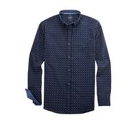 OLYMP Herren Freizeithemd Langarm Casual,Rotationsdruck auf Uni,059 Casual 22,04 Button-Down-Kragen