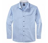 OLYMP Herren Freizeithemd Langarm Casual,Rotationsdruck,Regular fit,Kent-Kragen