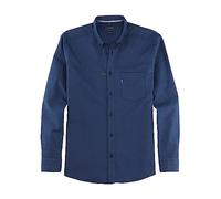 OLYMP Herren Freizeithemd Langarm Casual,Twill,Regular fit,Button-Down-Kragen,Marine 18,M