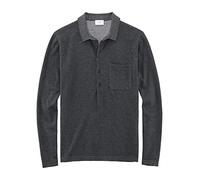 OLYMP Herren Freizeithemd Langarm Level Five Strick,Uni,Body fit,anthrazit 67,XXL