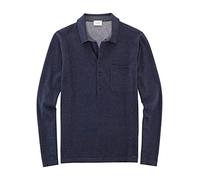 OLYMP Herren Freizeithemd Langarm Level Five Strick,Uni,Body fit,Marine 18,XL