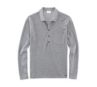 OLYMP Herren Freizeithemd Langarm Level Five Strick,Uni,Body fit,Silbergrau 63,XXL
