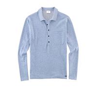 OLYMP Herren Freizeithemd Langarm Level Five Strick,Uni,Body fit,Sky 74,XXL