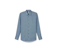 OLYMP Herren Hemd Langarm Schlank Geometrisch 201814 | Hemd, Manschette, Body Fit, 97%Baumwolle/3%Elastolefin